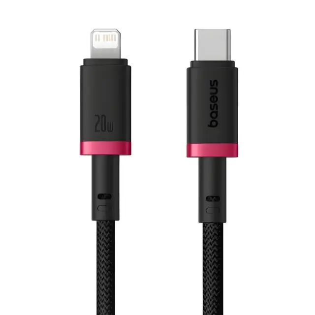Кабель Baseus Type-C to Lightning Dura PD20W 1m Black-Red P10377800U01-01 від батарейки.com.ua