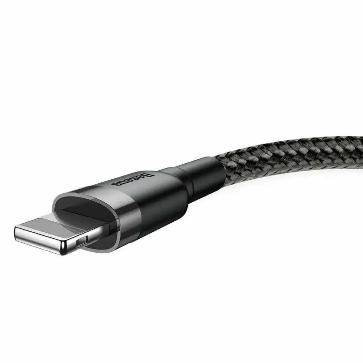Кабель Baseus USB - Lightning Cafule 2,4A, 1m.Black-grey CALKLF-BG1), зображення 5 Кабель Baseus USB - Lightning Cafule 2,4A, 1m.Black-grey CALKLF-BG1), зображення 5
