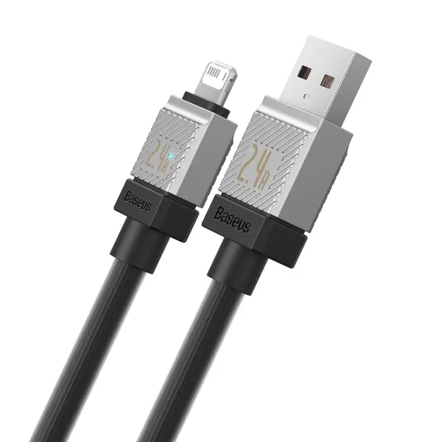 Кабель Baseus USB to Lightning CoolPlay 2,4A 2m Black CAKW000501), зображення 9