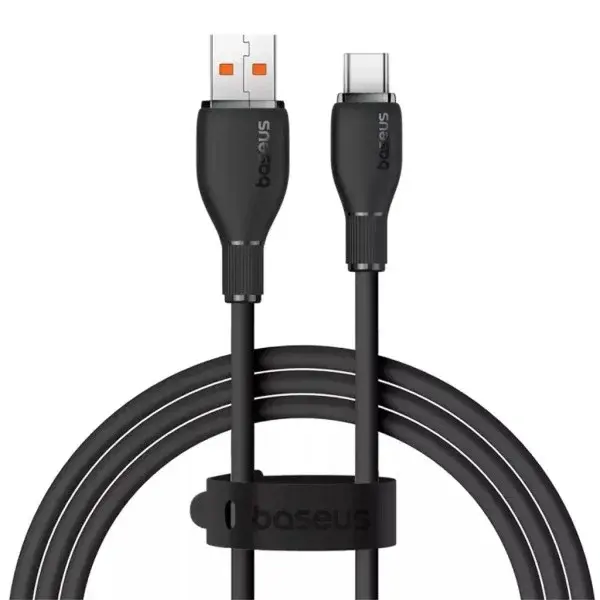 Кабель Baseus USB to Type-C Pudding Series PD100W 2m Black P10355703111-01 ), зображення 8