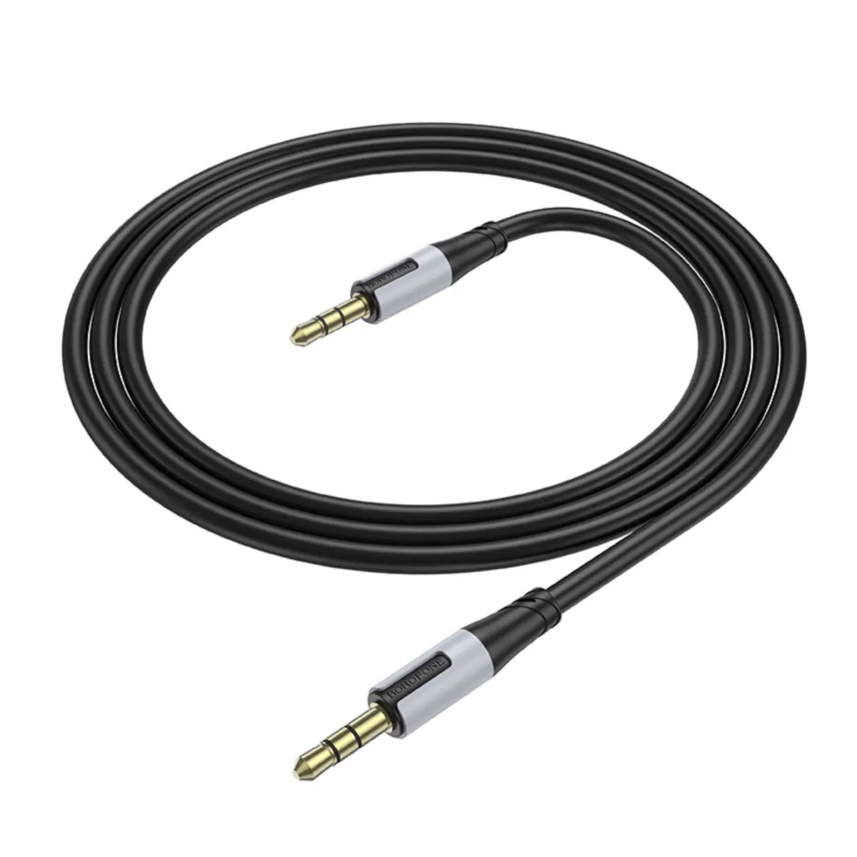 Кабель BOROFONE BL19 AUX Jack 1m чорний), зображення 5 Кабель BOROFONE BL19 AUX Jack 1m чорний), зображення 5