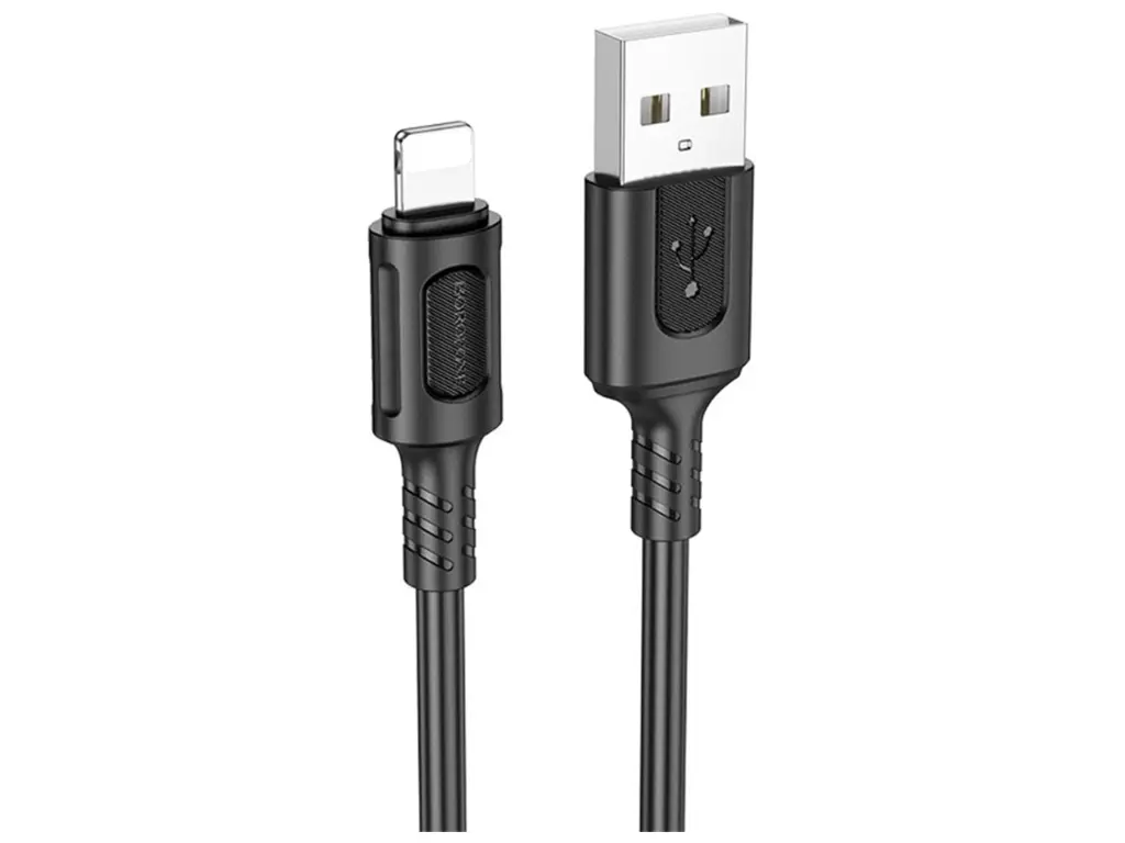 Кабель BOROFONE BX111 USB to Lightning 2.4A 1m чорний), зображення 5