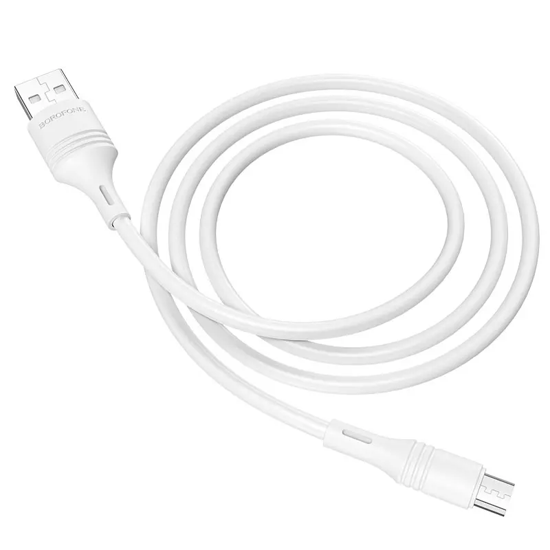 Кабель BOROFONE BX43 USB на Micro CoolJoy 2.4A 1m), зображення 7 Кабель BOROFONE BX43 USB на Micro CoolJoy 2.4A 1m), зображення 7