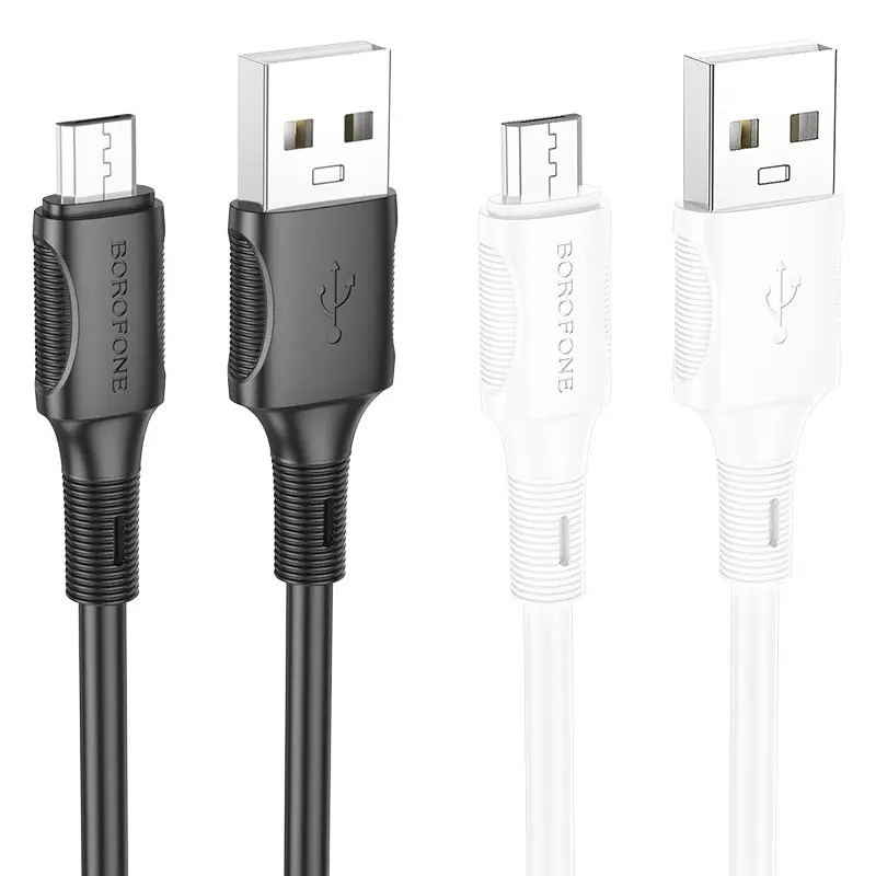 Кабель BOROFONE BX80 USB to Micro 2.4A 1m black), зображення 5