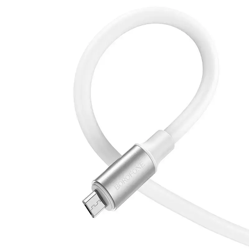Кабель BOROFONE BX82 USB to Micro 2.4A 1m білий), зображення 5