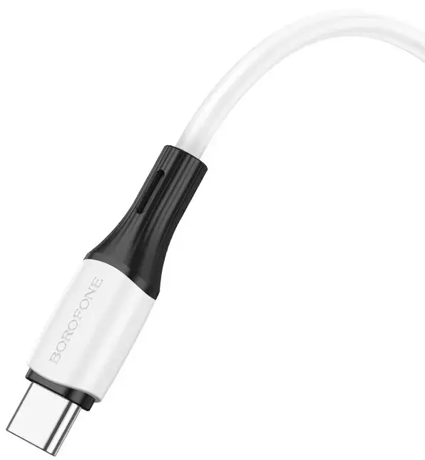 Кабель BOROFONE BX83 USB to Lightning silicone 2.4A 1m білий), зображення 4