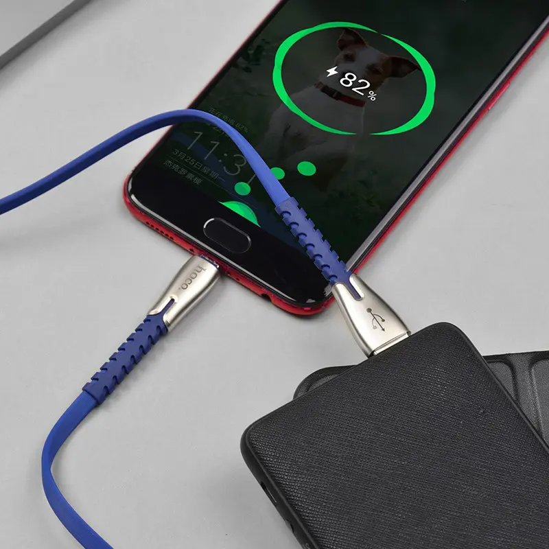 Кабель HOCO U58 Core USB to Micro data cable 2,4A 1.2m. Black), зображення 4