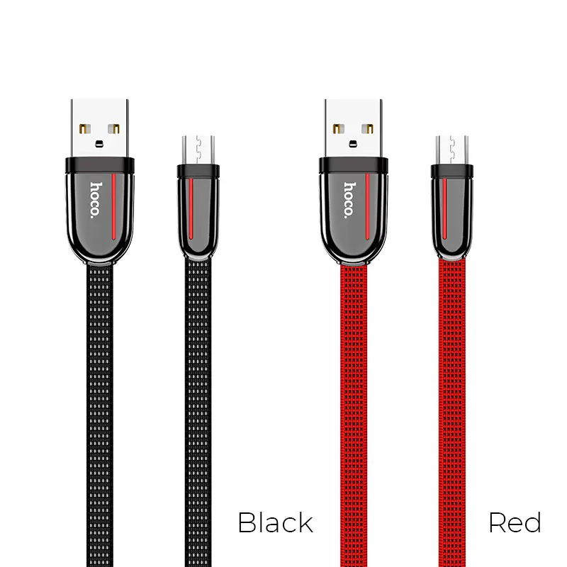 Кабель HOCO USB to Micro U74 2,4A 1,2m Black), зображення 3