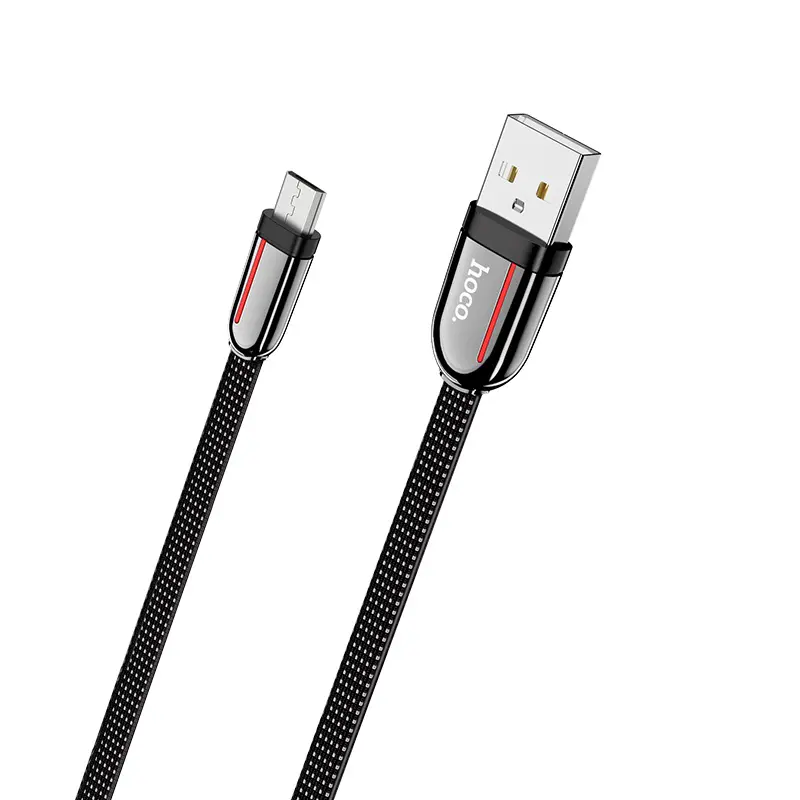 Кабель HOCO USB to Micro U74 2,4A 1,2m Black), зображення 6