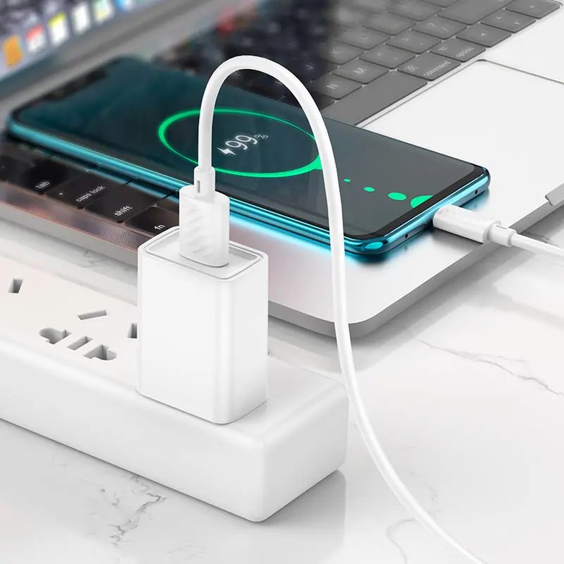 Кабель HOCO USB to Type-C X88 data 3A 1m білий), зображення 4