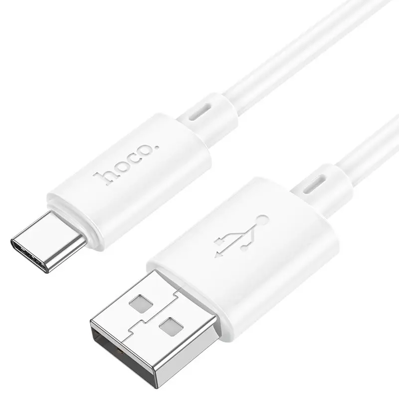 Кабель HOCO USB to Type-C X88 data 3A 1m білий від батарейки.com.ua