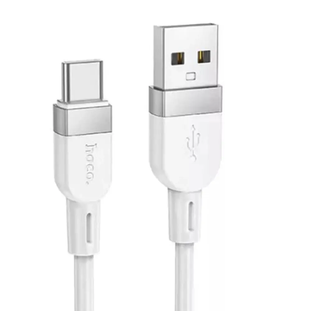 Кабель HOCO X109 USB to Type-C silicone 3A 1m білий), зображення 4