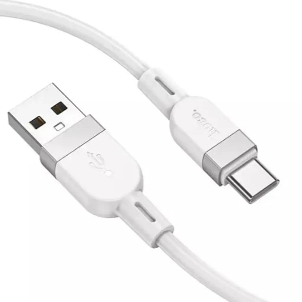 Кабель HOCO X109 USB to Type-C silicone 3A 1m білий від батарейки.com.ua