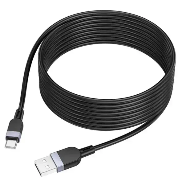 Кабель HOCO X109 USB to Type-C silicone 3A 1m чорний), зображення 4