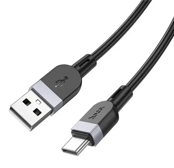 Кабель HOCO X109 USB to Type-C silicone 3A 1m чорний), зображення 5