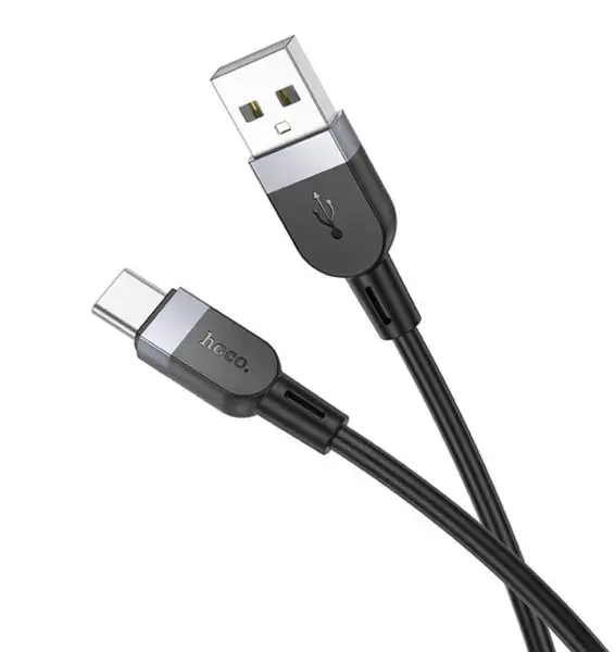 Кабель HOCO X109 USB to Type-C silicone 3A 1m чорний), зображення 6