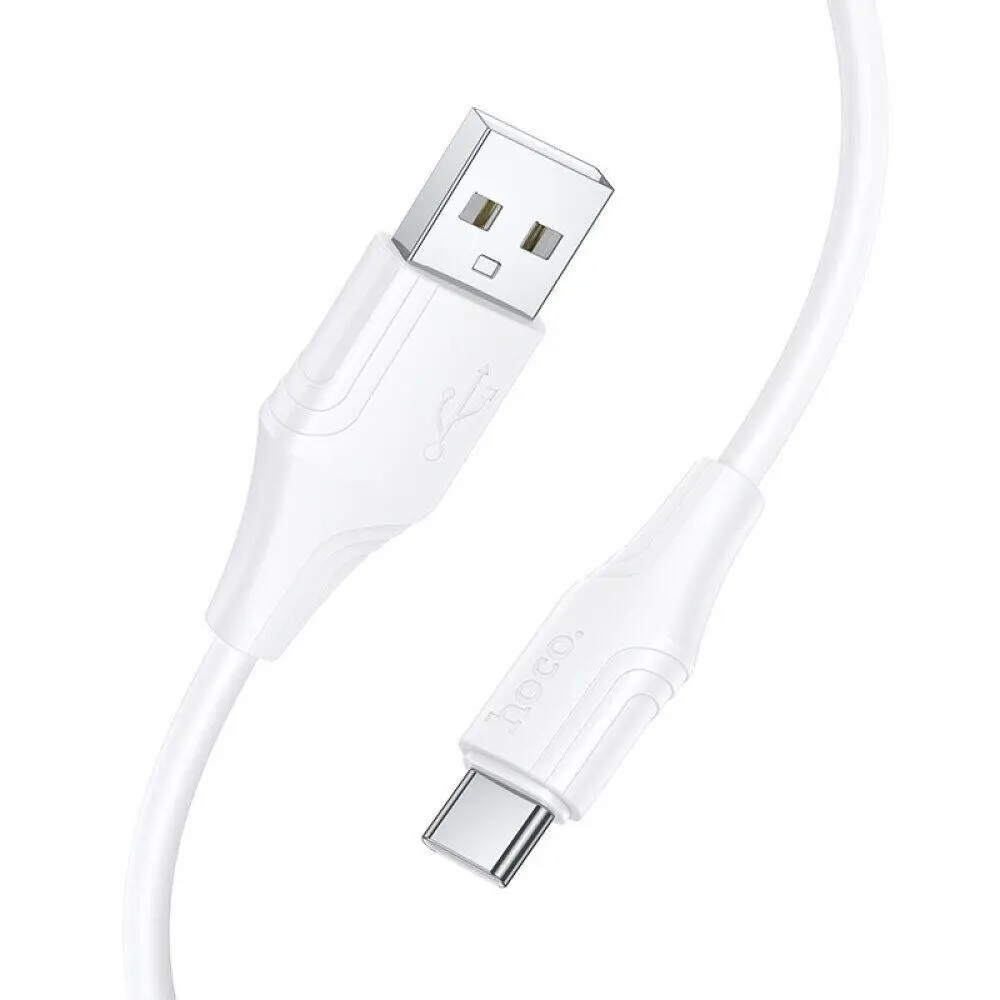 Кабель HOCO X124 USB to Type-C silicone 3A 1m білий), зображення 4