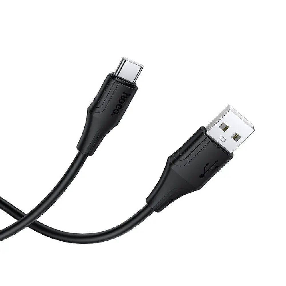 Кабель HOCO X124 USB to Type-C silicone 3A 1m чорний), зображення 5