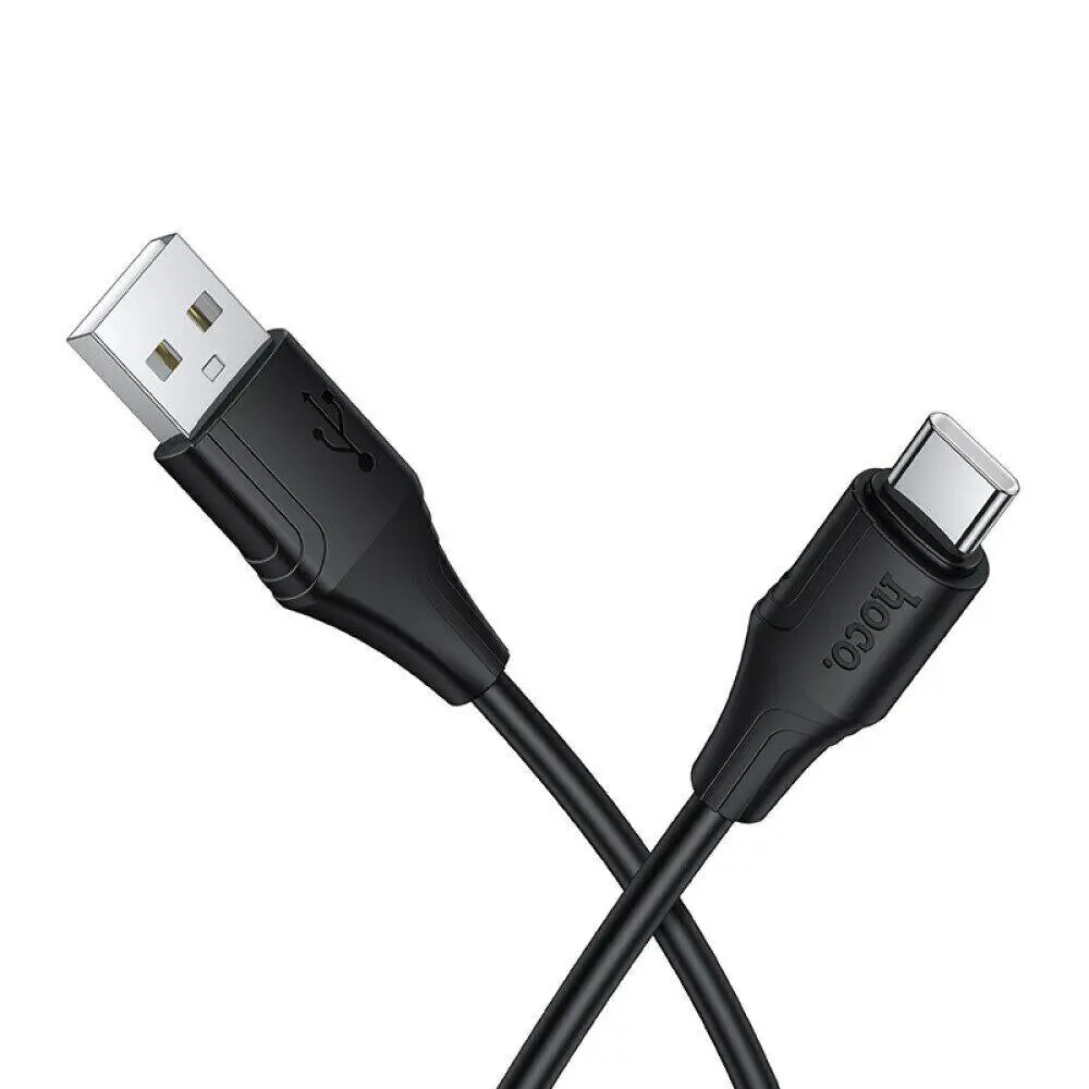 Кабель HOCO X124 USB to Type-C silicone 3A 1m чорний), зображення 6