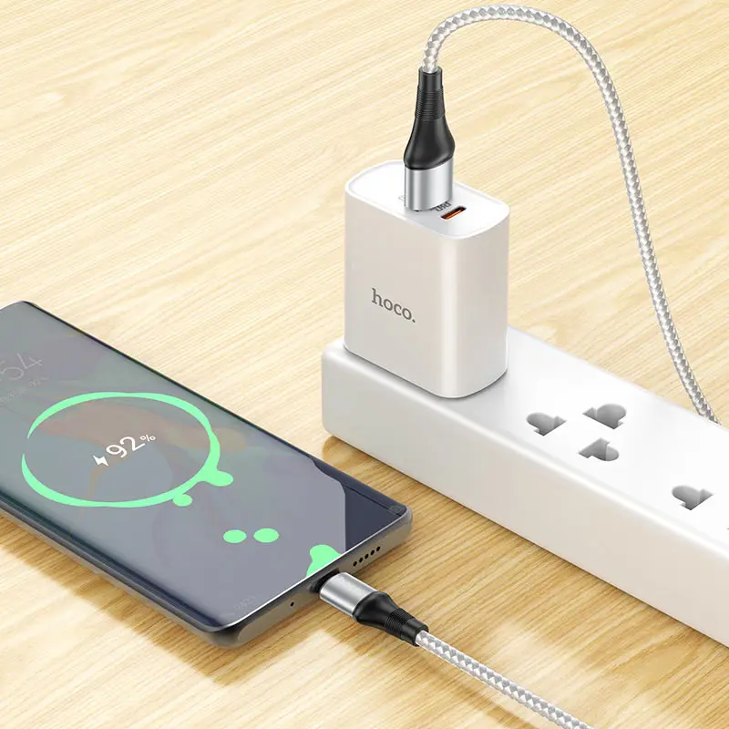 Кабель HOCO X50 USB to Type-C data 3A 1m Grey), зображення 5