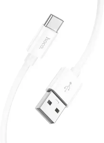 Кабель HOCO X87 USB to Type-C silicone data cable 3A 1m Білий), зображення 6