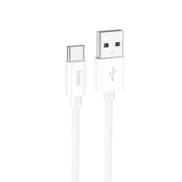 Кабель HOCO X87 USB to Type-C silicone data cable 3A 1m Білий від батарейки.com.ua