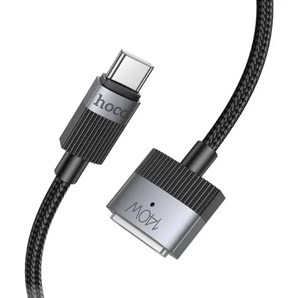 Кабель магнітний HOCO Type-C to MagSafe 3 U141 PD140W 1.8 м Black, для MacBook), зображення 5