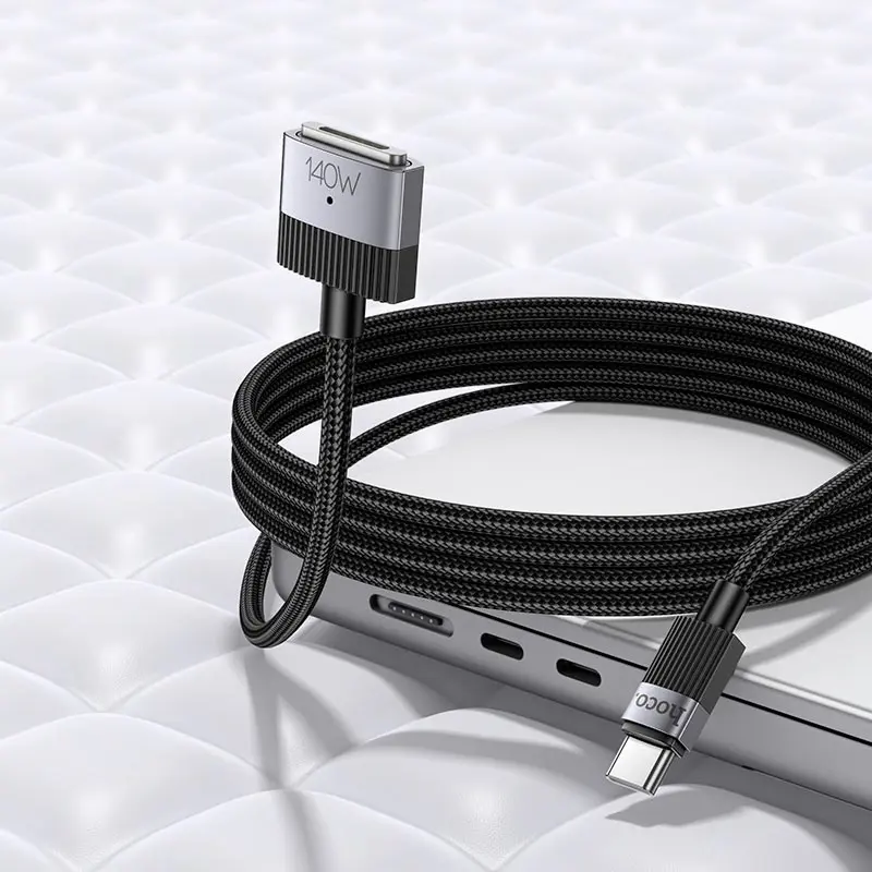 Кабель магнітний HOCO Type-C to MagSafe 3 U141 PD140W 1.8 м Black, для MacBook), зображення 6