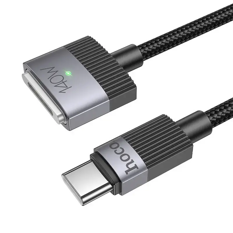 Кабель магнітний HOCO Type-C to MagSafe 3 U141 PD140W 1.8 м Black, для MacBook), зображення 7