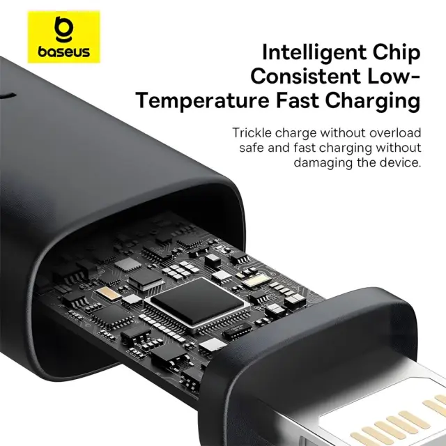 Кабель Power Delivery Baseus Dura Type-C to Lightning PD20W 2m Black-gold P10377800U01-02), зображення 6