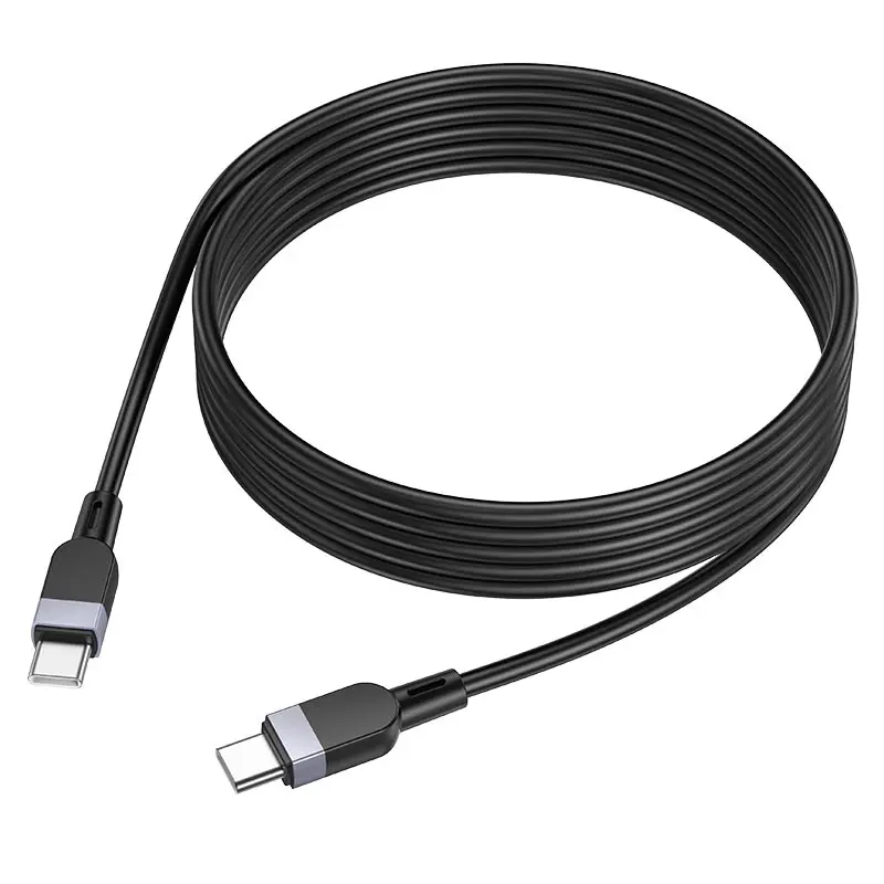 Кабель Power Delivery HOCO X109 Energy Type-C to Type-C PD60W silicone 2m чорний), зображення 4