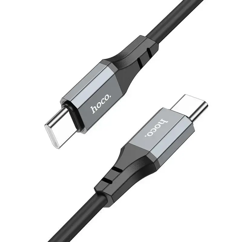 Кабель Power Delivery HOCO X86 Type-C PD60W 3A silicone 1m чорний від батарейки.com.ua