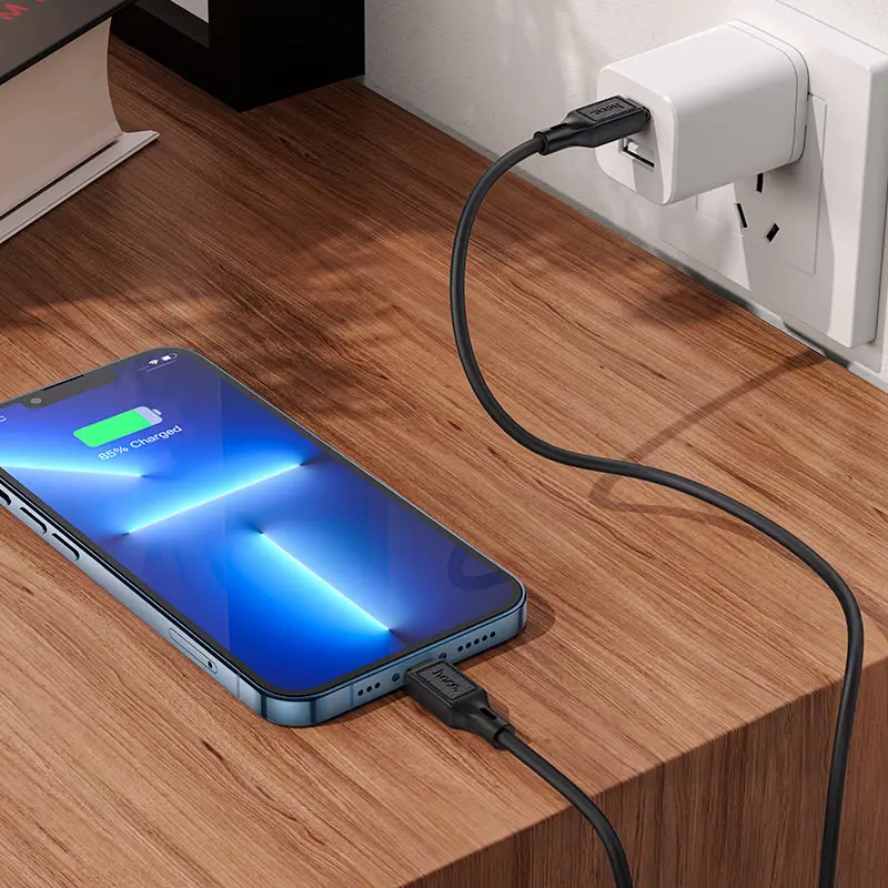 Кабель Power Delivery HOCO X90 Type-C to Lightning PD20W 3A 1m чорний), зображення 5