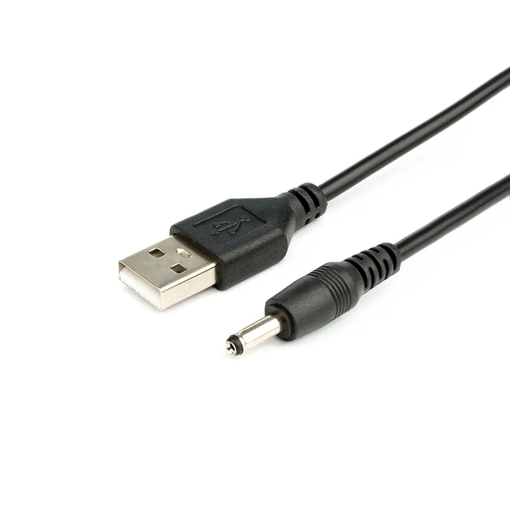 Кабель живлення ATCOM USB - 5,5*2,5мм 2A, 1м, чорний (10035) від батарейки.com.ua