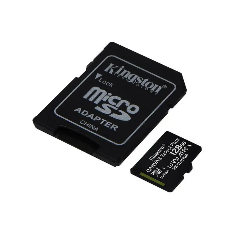карта пам'яті KINGSTON microSD 128 GB UHS Class 10 100R з SD адаптером), зображення 4 карта пам'яті KINGSTON microSD 128 GB UHS Class 10 100R з SD адаптером), зображення 4