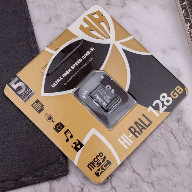 карта пам'яті microSDHC HI-RALI 128GB class 10 з адаптером), зображення 4 карта пам'яті microSDHC HI-RALI 128GB class 10 з адаптером), зображення 4
