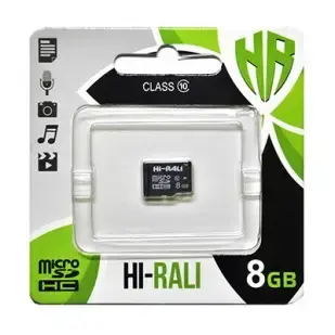 Картка пам'яті microSDHC HI-RALI 8GB class 10 UHS-1), зображення 2