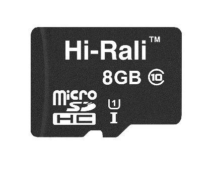 Картка пам'яті microSDHC HI-RALI 8GB class 10 UHS-1 від батарейки.com.ua