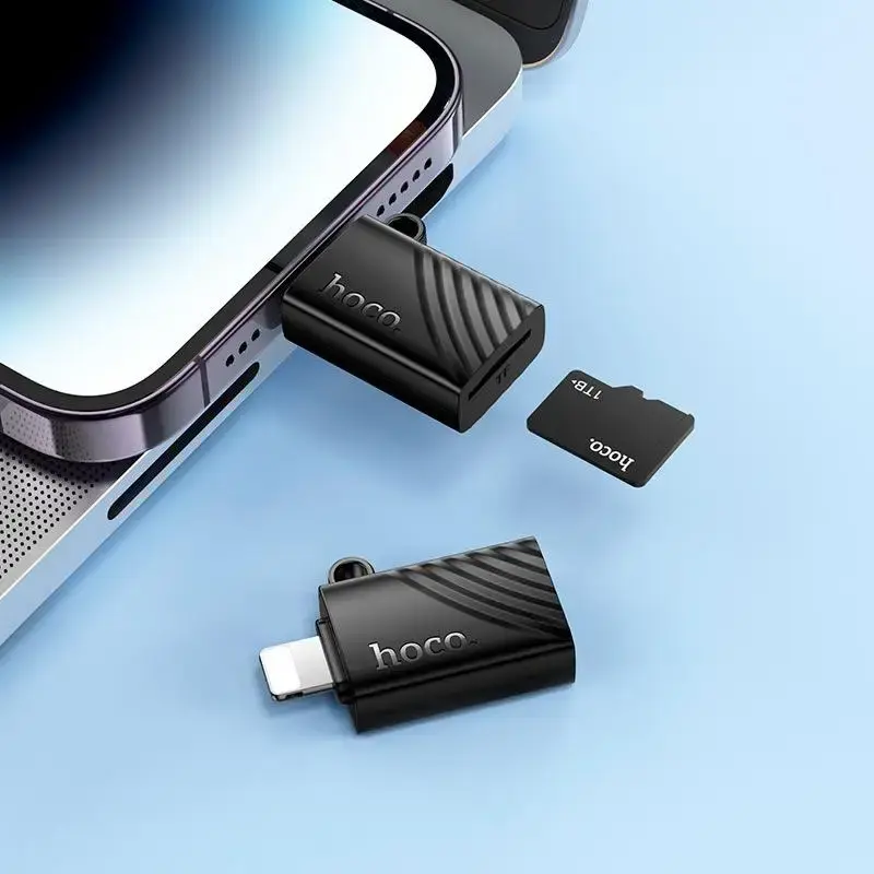 Картрідер для телефона HOCO HB53 Lightning to TF microSD, 480Mbps, 1TB Max), зображення 2