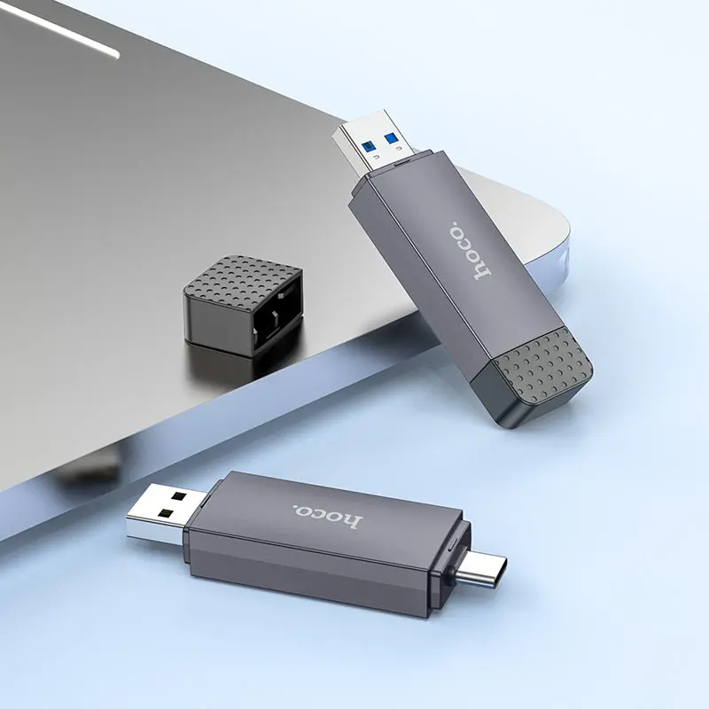 Кардрідер HOCO HB45 Spirit USB3.0,  2in1 сірий ), зображення 6