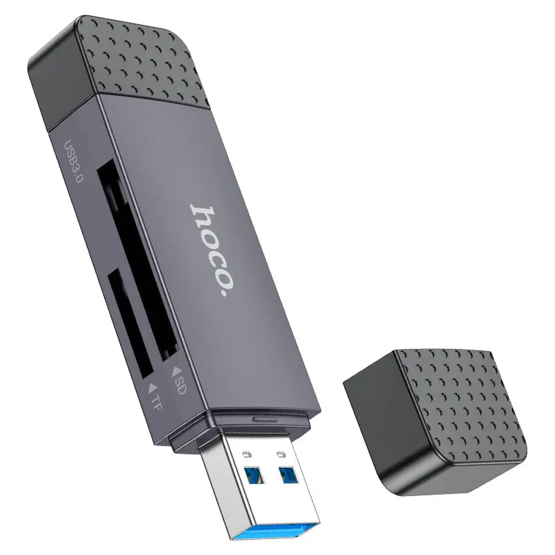 Кардрідер HOCO HB45 Spirit USB3.0,  2in1 сірий ), зображення 7