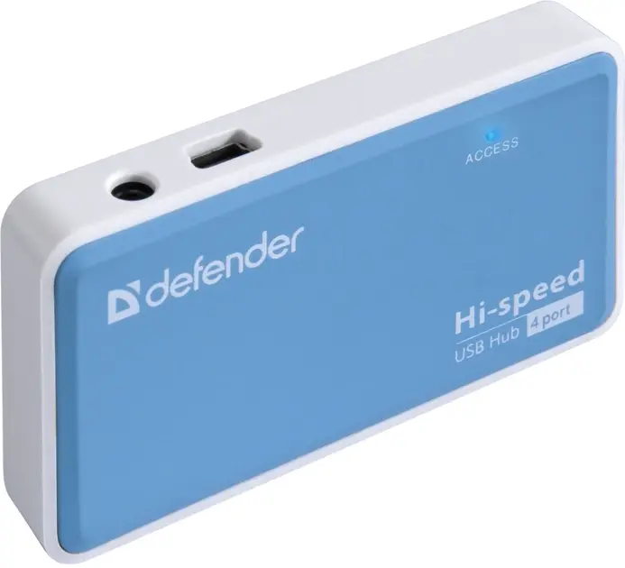 Хаб DEFENDER QUADRO POWER 4xUSB2.0 з блоком живлення 220v), зображення 3