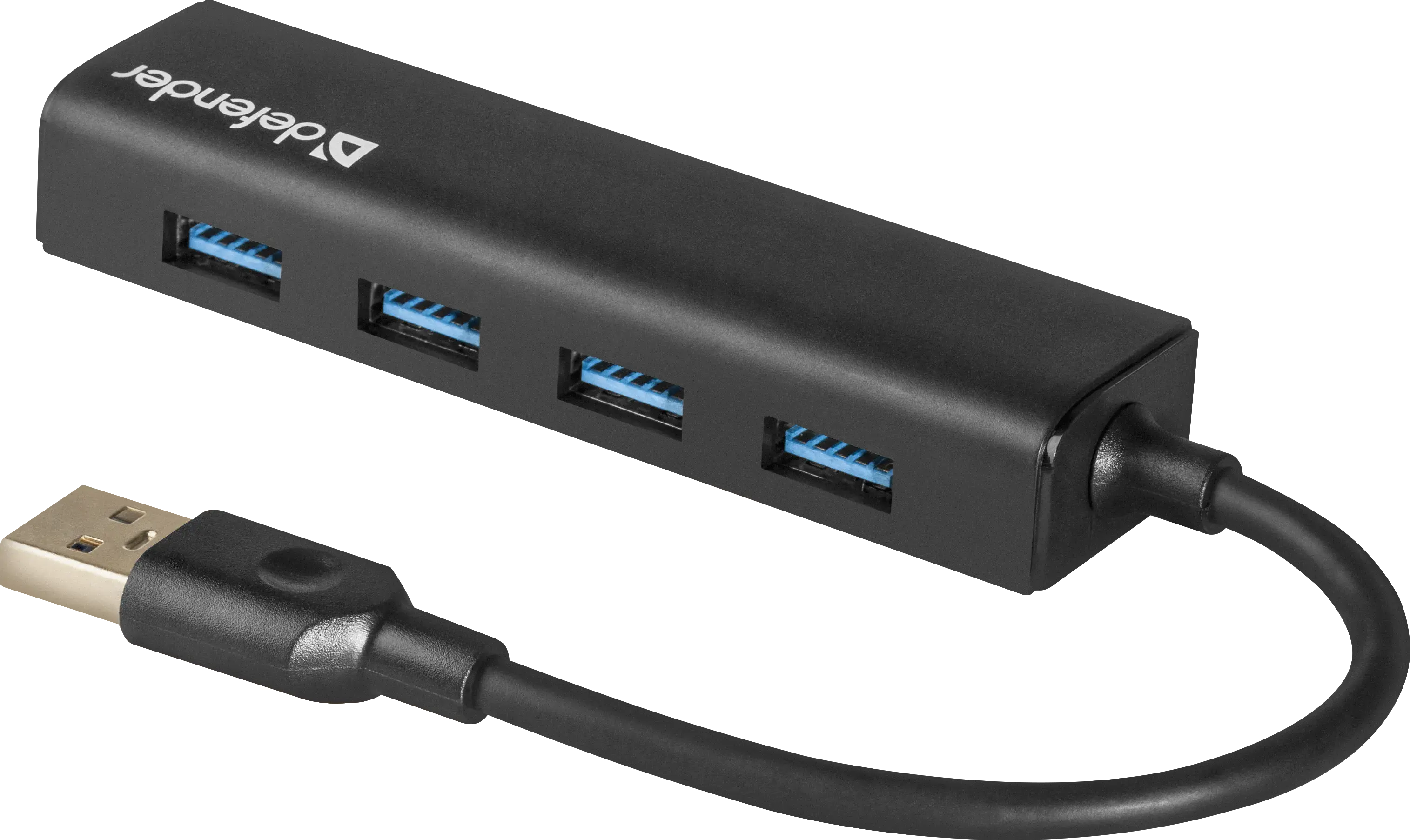 Хаб DEFENDER USB QUADRO EXPRESS 4xUSB3.0 від батарейки.com.ua