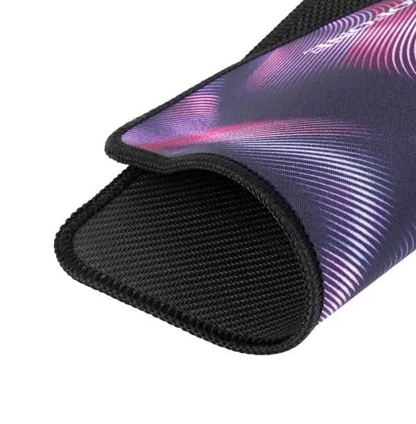 Килимок для мишки BOROFONE BG12 тканина прогумована 800*300*2мм чорний-рожевий), зображення 2