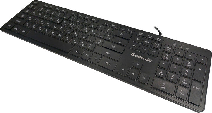 Клавіатура DEFENDER Balance LQ UKR USB, LED підсвітка, чорна), зображення 4