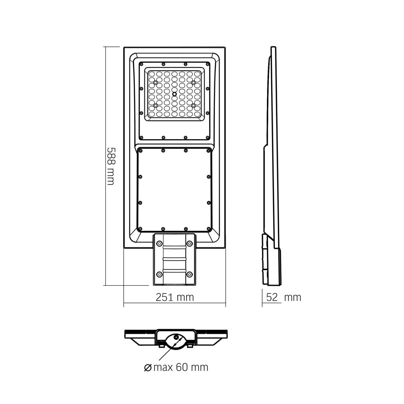 LED ліхтар вуличний автономний VIDEX 2300Lm 5000K VL-SLSO-082-S ), зображення 5