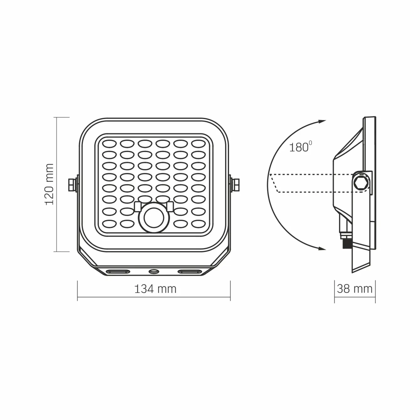 LED прожектор автономний VIDEX VL-FSO4-205-S 1400Lm 5000K (Автономний прожектор VIDEX 20W 5000K Сенсорний)), зображення 3