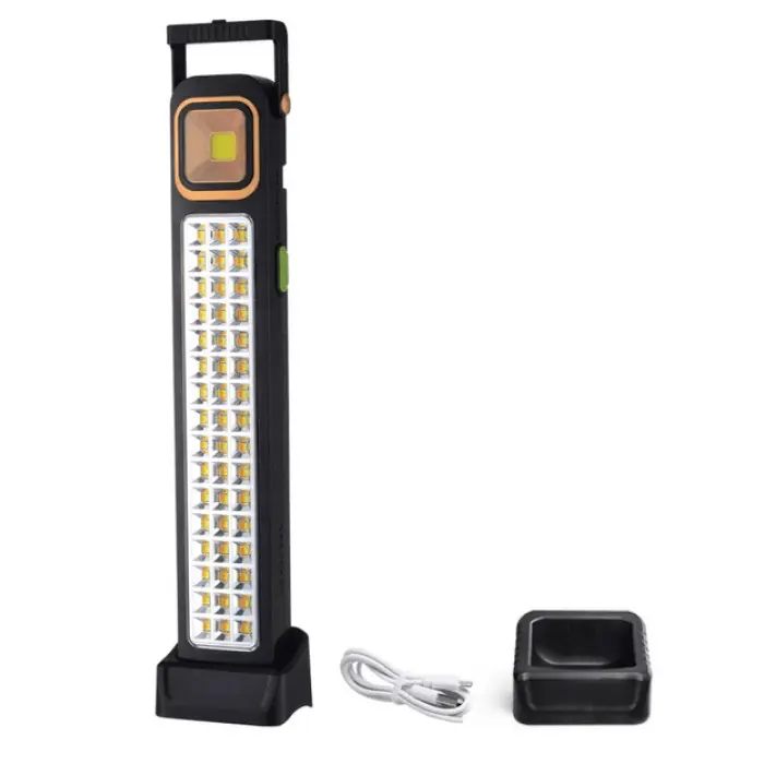 Ліхтар кемпінг лампа  HEL-6866T (COB+48 SMD)  +сонячна панель, PowerB, microUSB  5 режимів), зображення 2