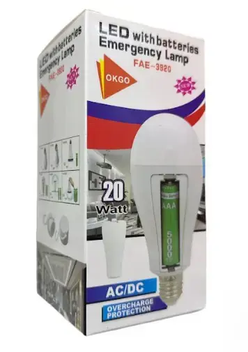 Ліхтар ЛАМПОЧКА FAE-3920LED 20W SMD+2x18650 