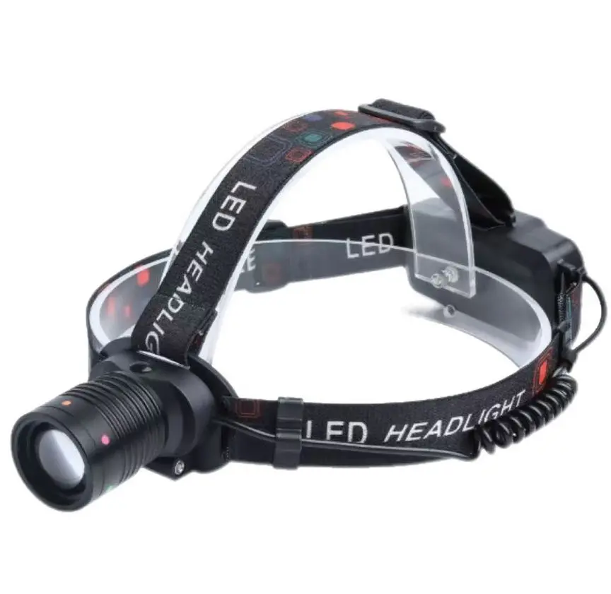 Ліхтар налобний W528-TG PM10-TG zoom TypeC, 2х18650 3 режими 